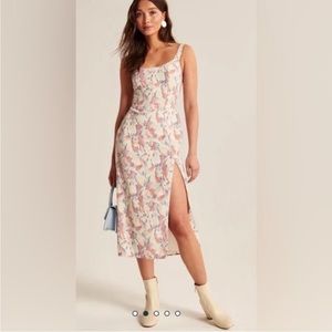 Abercrombie & Fitch Corset Midi Dress